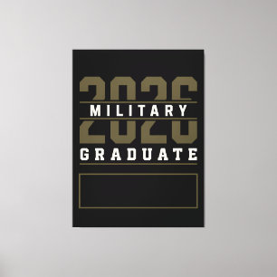 Impressão Em Tela Presente Personalizado para Graduado Militar 2026