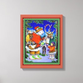 Impressão Em Tela Presente Polarbear