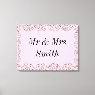 Impressão Em Tela Presente wedding personalizado bonito incomum das
