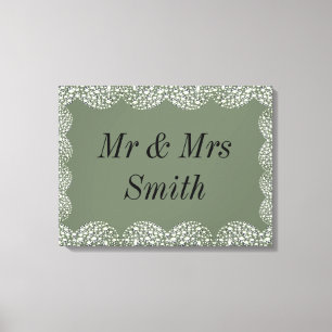 Impressão Em Tela Presente wedding personalizado bonito incomum das