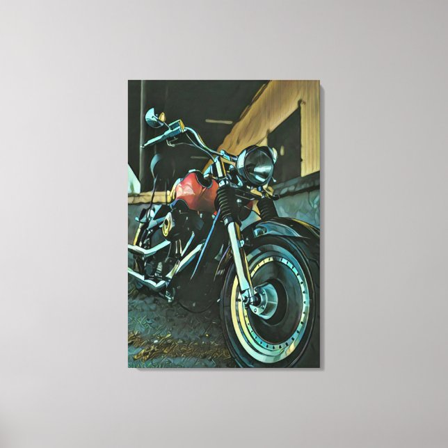 Impressão Em Tela Presentes de Biker (Frente)