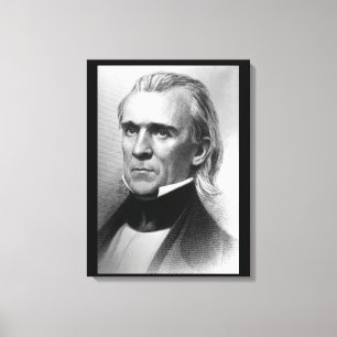 Impressão Em Tela Presidente James K. Polk, c_America Grows_Image