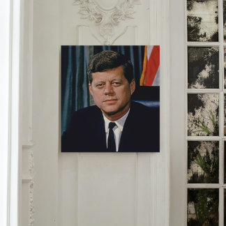 Impressão Em Tela Presidente John F. Kennedy