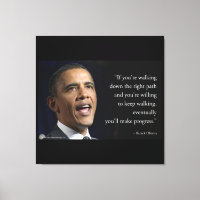 Presidente Obama e Citação "Faça Progresso"