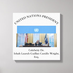 IMPRESSÃO EM TELA #PRESIDENTEDASNACOESUNIDAS DR. #LAURAHCASTILLOS ES