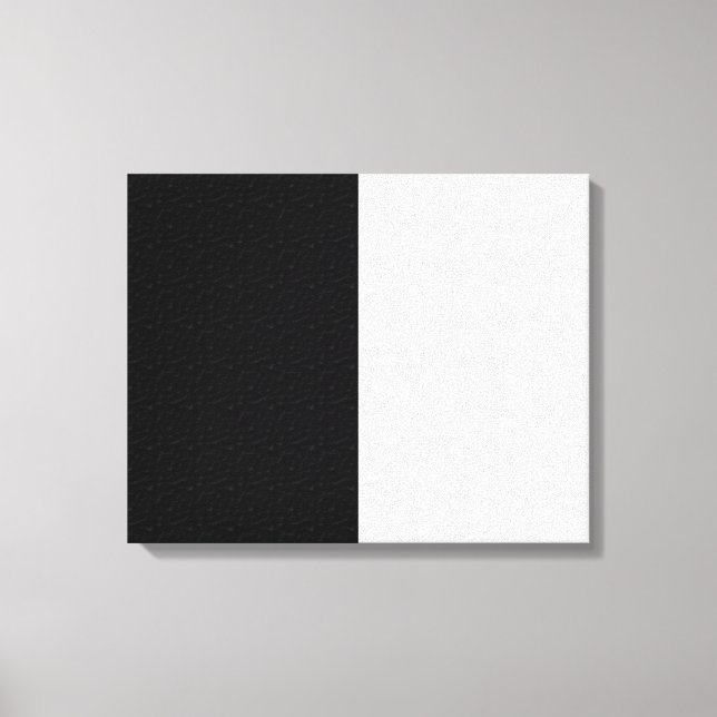 Impressão Em Tela Preto e branco plano texturizado (Frente)