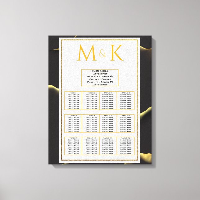 Impressão Em Tela Preto e Ouro 💡 Óleo de tinta Abstrato moderno (Frente)