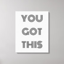 Preto personalizado, você tem esta lata de motivaç