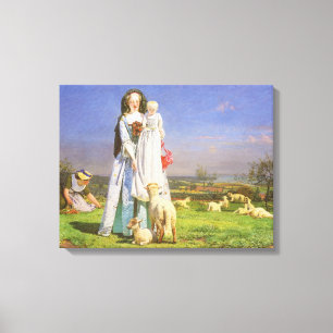 Impressão Em Tela Pretty Baa Lambs de Ford Madox Brown