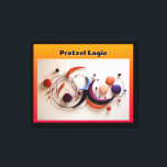 Impressão Em Tela Pretzel Logic<br><div class="desc">Veja esta bela imagem abstrato de várias formas coloridas organizadas em algum tipo de padrão. Eu chamo a esta imagem lógica do pretzel, um título que emprestei de um álbum Steely Dan dos anos 70. Esta imagem ficaria bem em um escritório, sala de estar da família ou quarto. Você pode...</div>