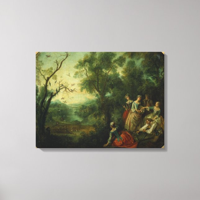 Impressão Em Tela Primavera, 1738 (óleo na canvas) (Frente)