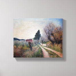 Impressão Em Tela PRIMAVERA ANTERIOR EM VERNALESE/Paisagem Toscana