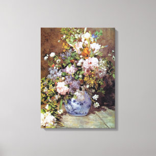 Impressão Em Tela Primavera Buquê por Renoir