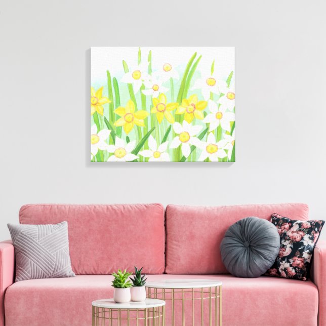 Impressão Em Tela Primavera Daffodils (Insitu(Sala de estar))