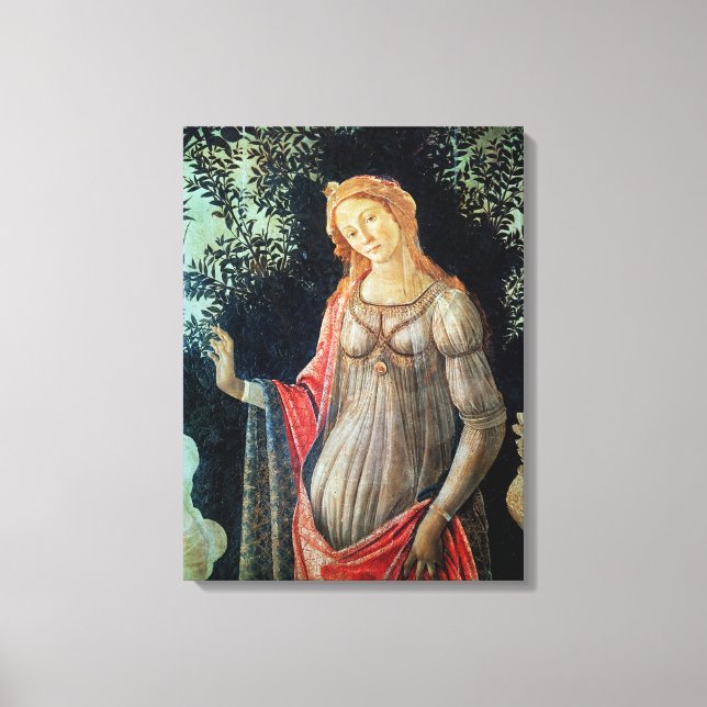 Impressão Em Tela Primavera, detalhe de Vênus, c.1478 (Frente)