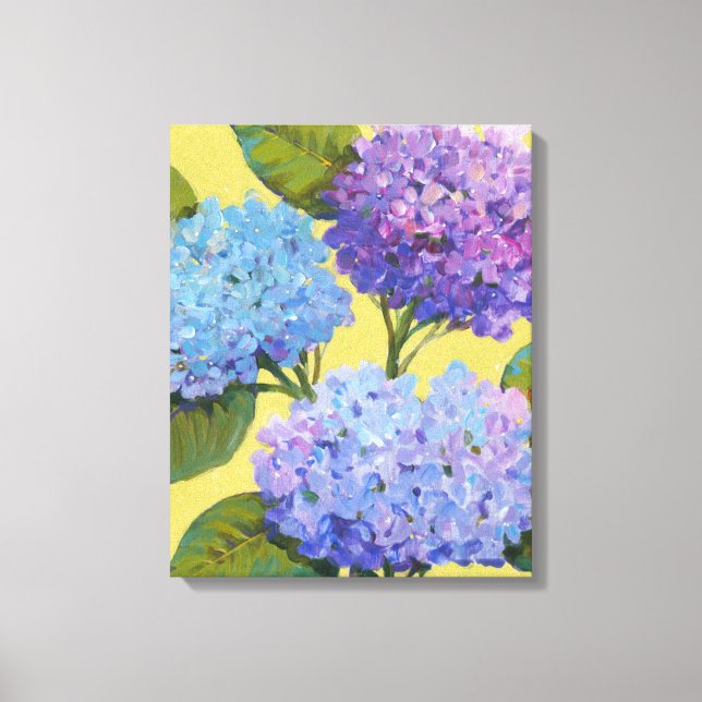 Impressão Em Tela Primavera Hydrangeas I (Frente)