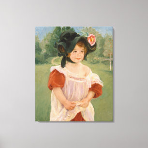 Impressão Em Tela Primavera: Margot que está em um jardim   1900