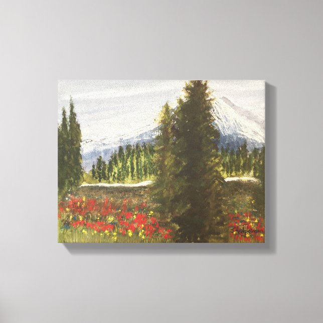 IMPRESSÃO EM TELA PRIMAVERA NA COR DE ÁGUA DOS ROCHOS (Frente)