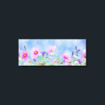 Impressão Em Tela Primavera Sky<br><div class="desc">Esta é uma foto de flores silvestres floridas contra um lindo céu azul. Esta imagem está disponível em uma variedade de outros produtos,  basta clicar no link abaixo da foto perto de 'Sobre este Design'.</div>