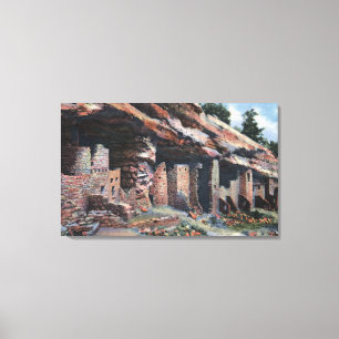Impressão Em Tela Primaveras de Manitou, Colorado - moradias de