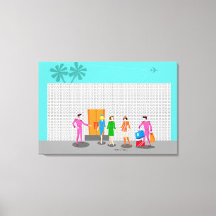 Impressão Em Tela Primaveras de Palma Atômica Impressão de Tela Es