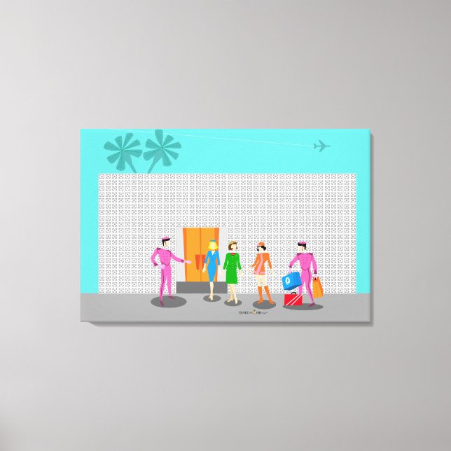 Impressão Em Tela Primaveras de Palma Atômica Impressão de Tela Esti (Frente)