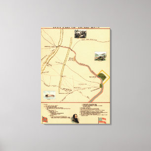 Impressão Em Tela Primeira batalha do funcionamento de Bull - guerra