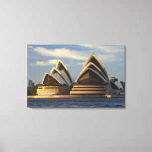Impressão Em Tela Primeira Luz no Sydney Opera House, Sydney, NSW