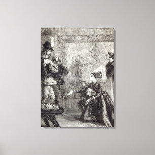 Impressão Em Tela Primeira reunião de Edward IV e de senhora