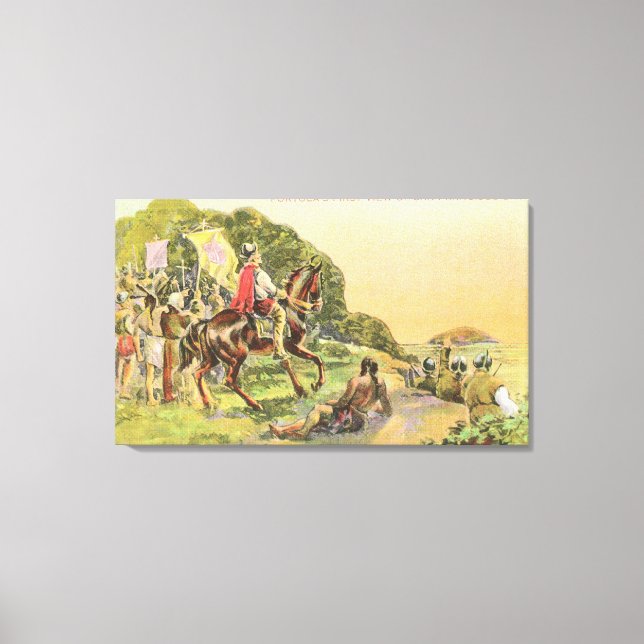 Impressão Em Tela Primeira Visão do Capitão Portola (Frente)