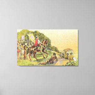 Impressão Em Tela Primeira Visão do Capitão Portola