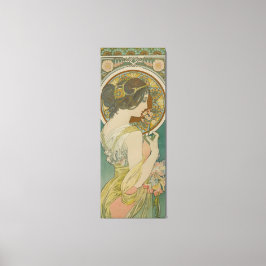 Impressão Em Tela Primrose por Alphonse Mucha