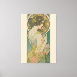 Impressão Em Tela Primrose por Alphonse Mucha (1899)