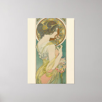 Impressão Em Tela Primrose por Alphonse Mucha (1899)