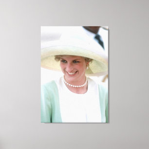 Impressão Em Tela Princesa Diana Nigéria 1990