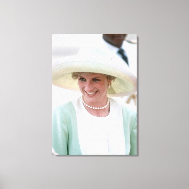 Impressão Em Tela Princesa Diana Nigéria 1990 (Frente)