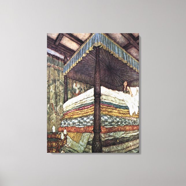 Impressão Em Tela Princesa e Leite de Pea (Frente)