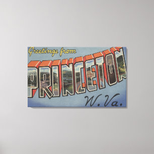 Impressão Em Tela Princeton, West Virginia - grandes cenas da letra