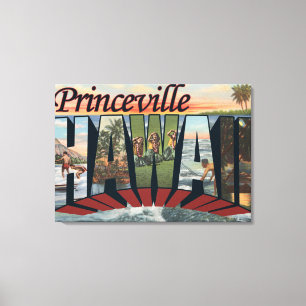 Impressão Em Tela Princeville, Havaí - grandes cenas da letra