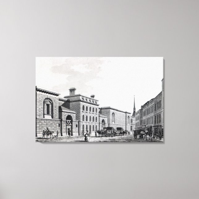 Impressão Em Tela Prisão Newgate, 1799 (Frente)