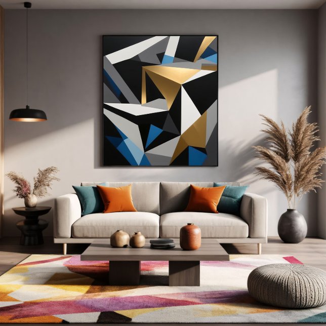 Impressão Em Tela Prisma Geométrico de Luxo (Criador carregado)