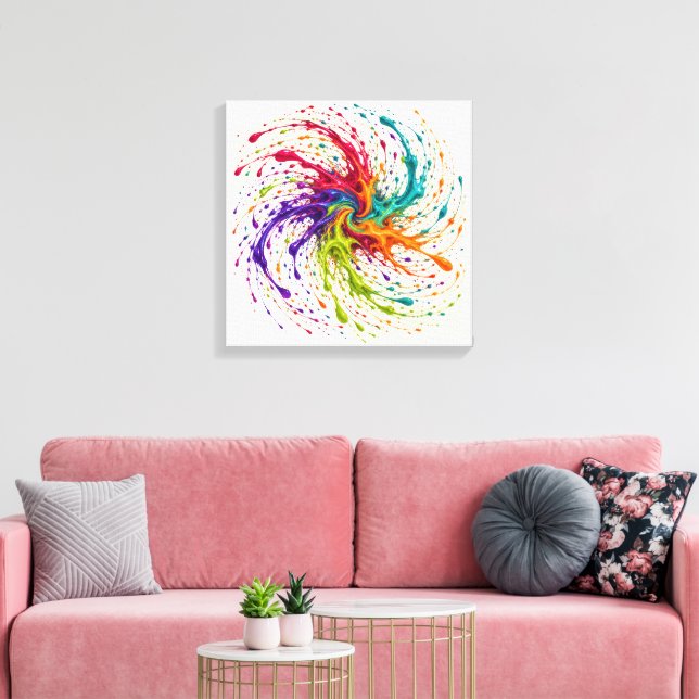 Impressão Em Tela Prisma Giratório (Insitu(Sala de estar))