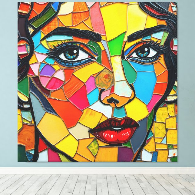 Impressão Em Tela "Prismara" - Fragmentos da Chama (Insitu(piso de madeira))