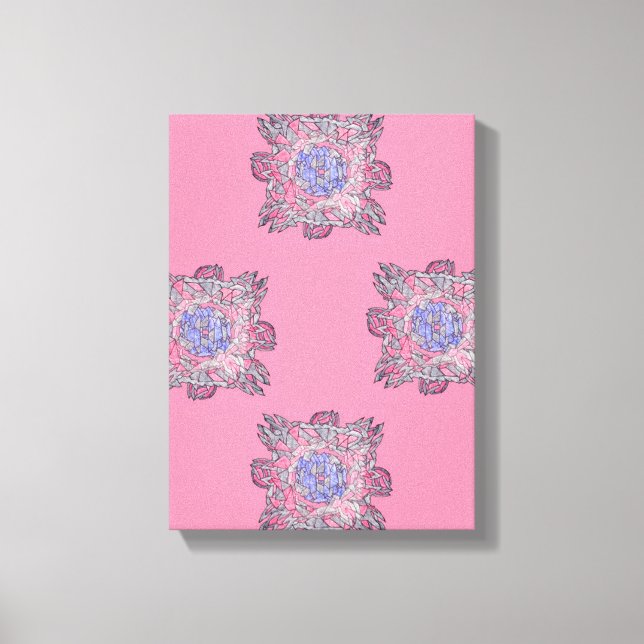 Impressão Em Tela Prismatic Current Abstract Flow Art (Frente)