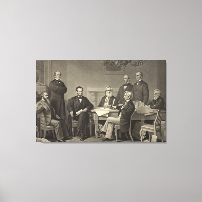 Impressão Em Tela Proclamação de Emancipação 1866 (Frente)