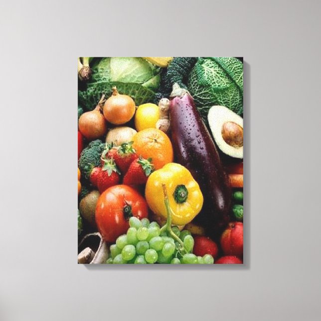 Impressão Em Tela PRODUTOS HORTÍCOLAS frutas (Frente)