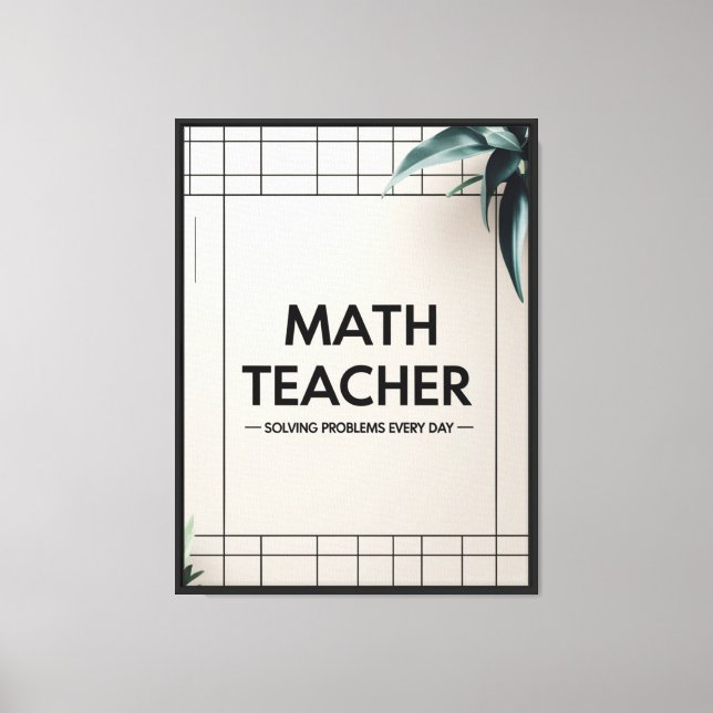 Impressão Em Tela Professor de Matemática (Frente)