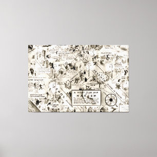 Impressão Em Tela Proibir Era Harlem, Mapa Fácil de Voz em Nova Iorq