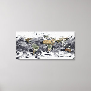 Impressão Em Tela Projeção de equidistante cilíndrico