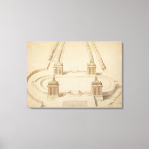 Impressão Em Tela Projete para um Bowling Green, Hampton Court,